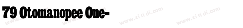 79 Otomanopee One字体转换